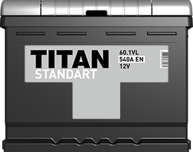 Аккумулятор TITAN STANDART 6CT-60.1 VL | Стартерный аккумулятор